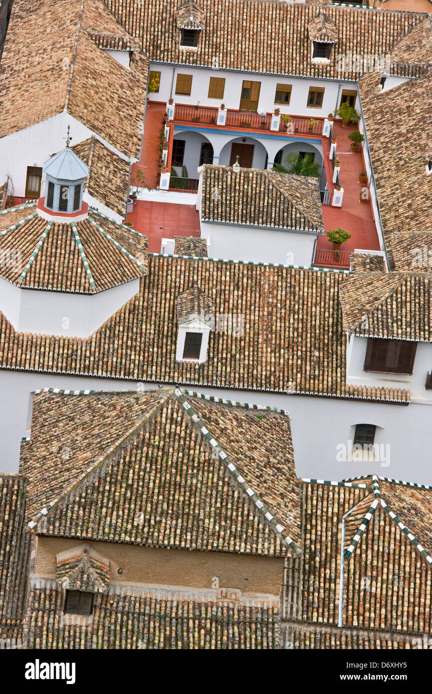 Haus gebaut um einen Innenhof Albaicin Bezirk Granada-Andalusien-Spanien-Europa Stockfoto