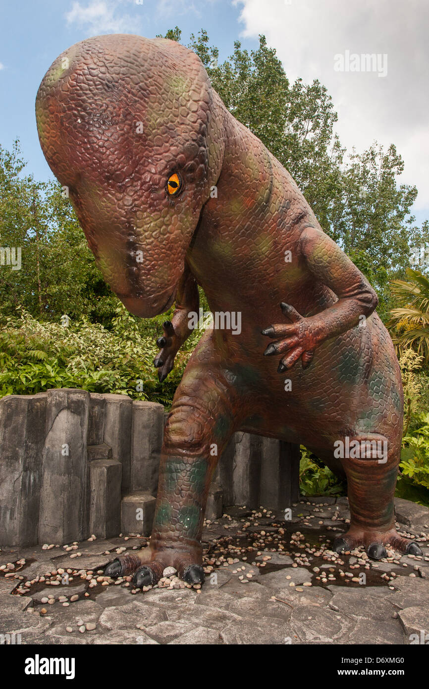 Dinosaur Safari in Blackpool Zoo Stockfoto