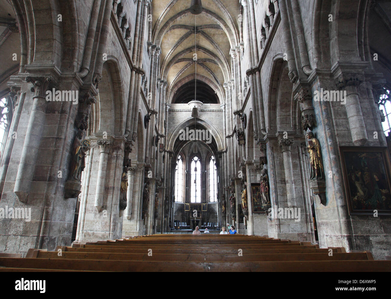 Nürnberg, Deutschland, Innenraum der St. Sebalduskirche Stockfoto