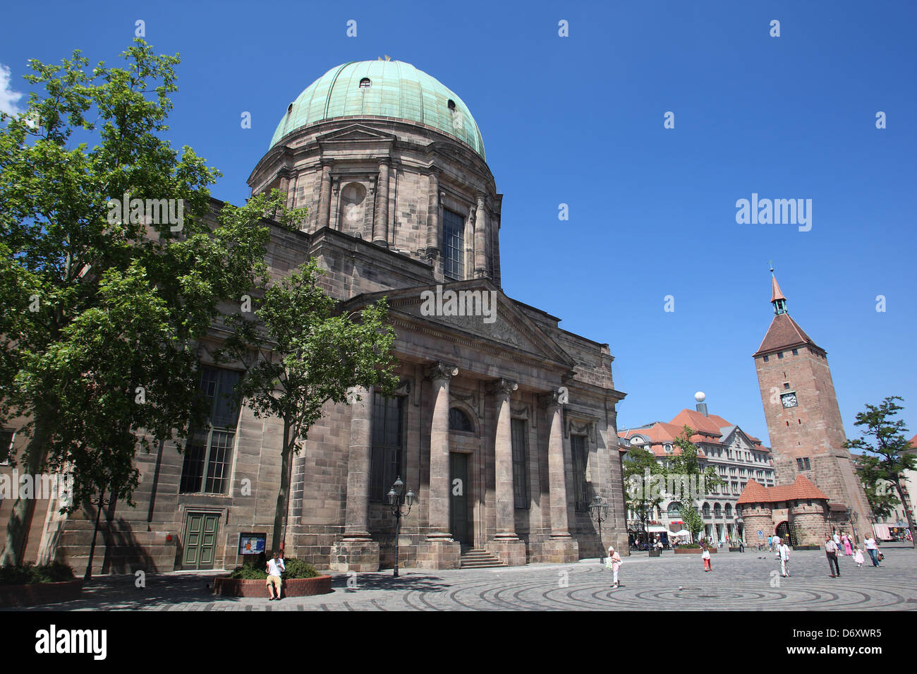 Nürnberg, Deutschland, St.-Elisabeth-Kirche in der Altstadt Stockfoto