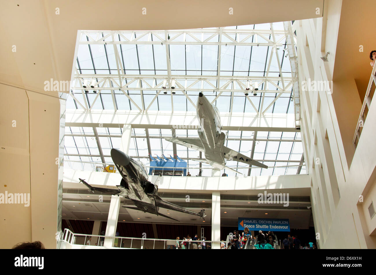 Luftwaffe Jets, California Science Center in Los Angeles Stockfoto