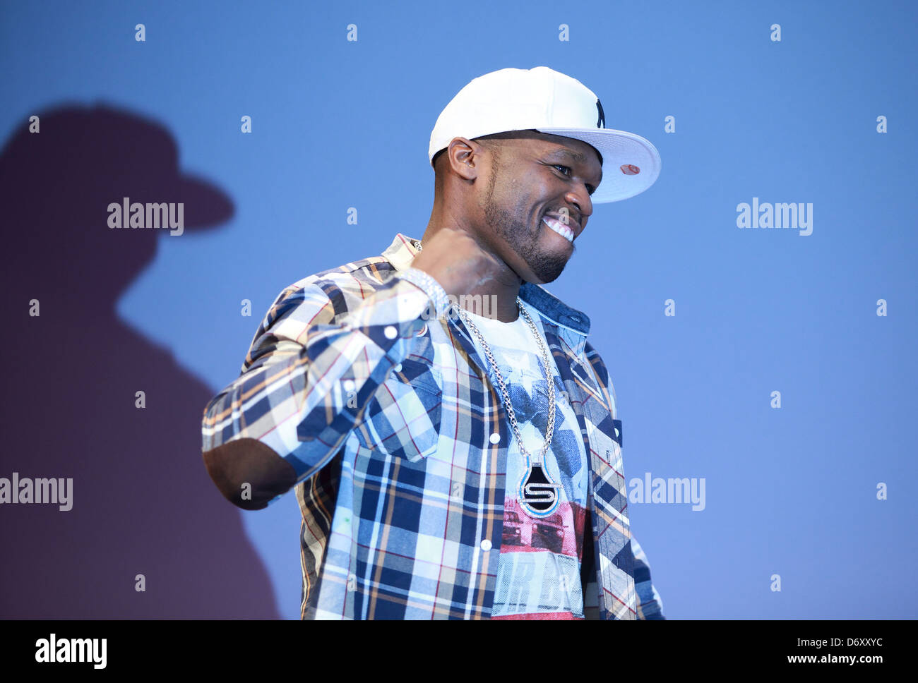 Berlin, Deutschland, 50 Cent, US-amerikanischer Rapper, auf der IFA 2012 Stockfoto