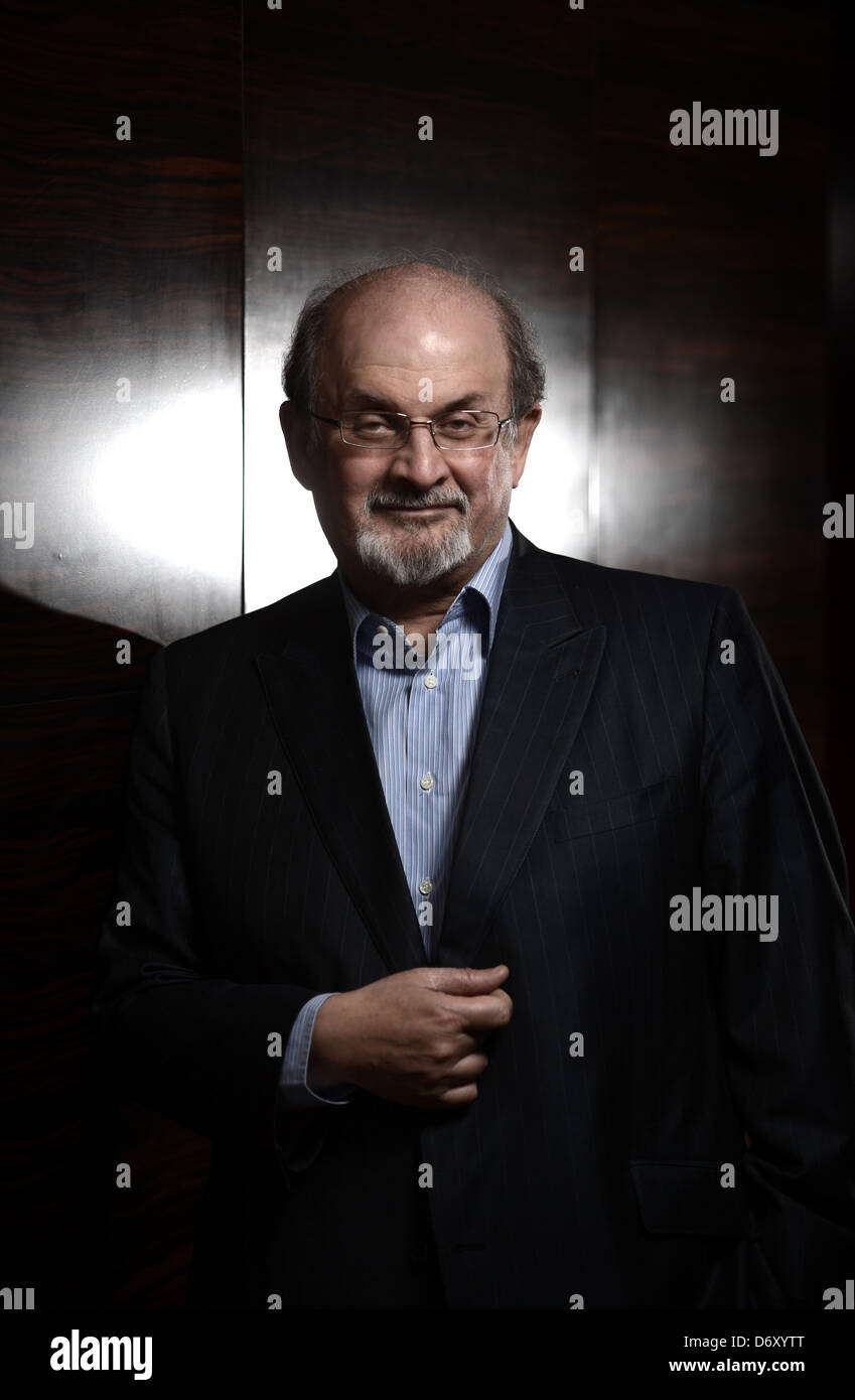 Berlin, Deutschland, Schriftsteller Salman Rushdie im portrait Stockfoto