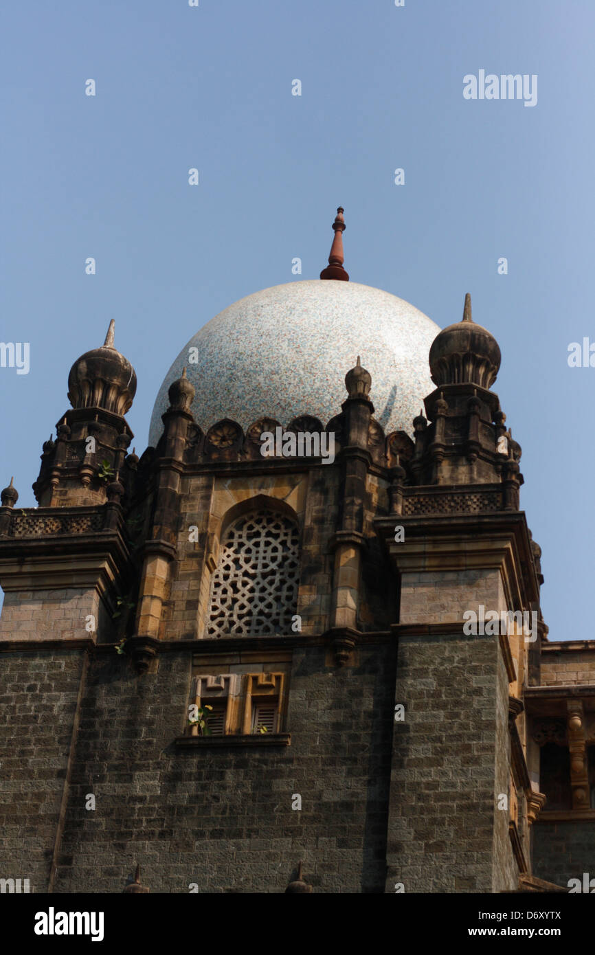 Chhatrapati Shivaji Maharaj Vastu Sangrahalaya Prince Of Wales Museum außerhalb der Kuppel und Struktur Stockfoto