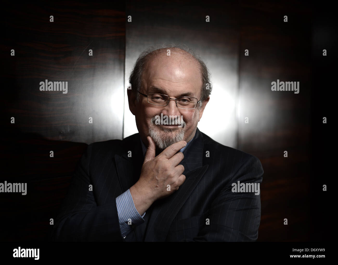 Berlin, Deutschland, Schriftsteller Salman Rushdie im portrait Stockfoto