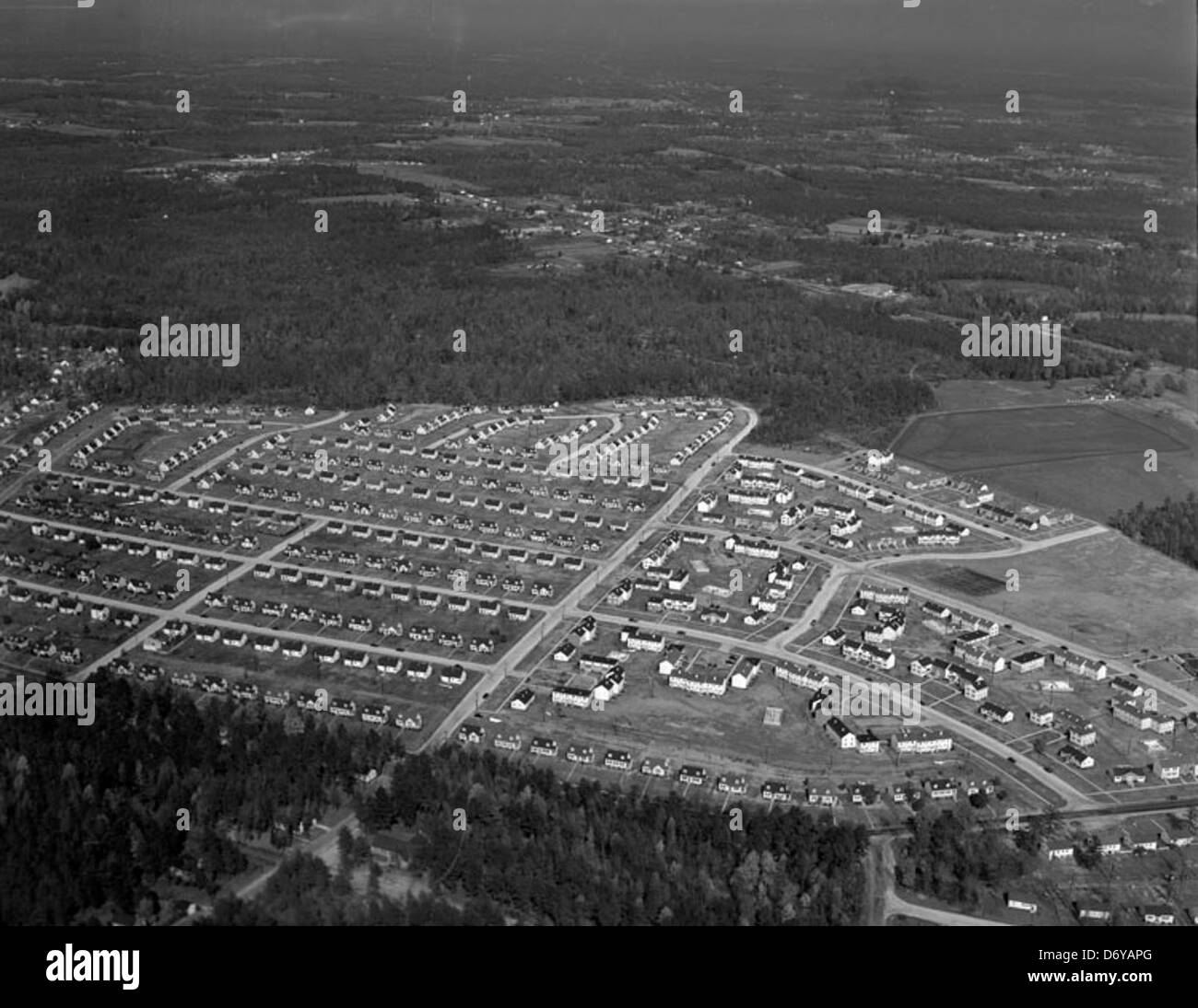 Nicht identifizierte Luftaufnahme, Richmond Stockfoto