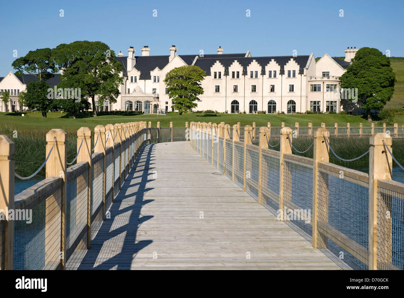 Lough Erne Resort wo G8-Gipfel für Juni 2013 stattfindet, Grafschaft Fermanagh, Nordirland Stockfoto