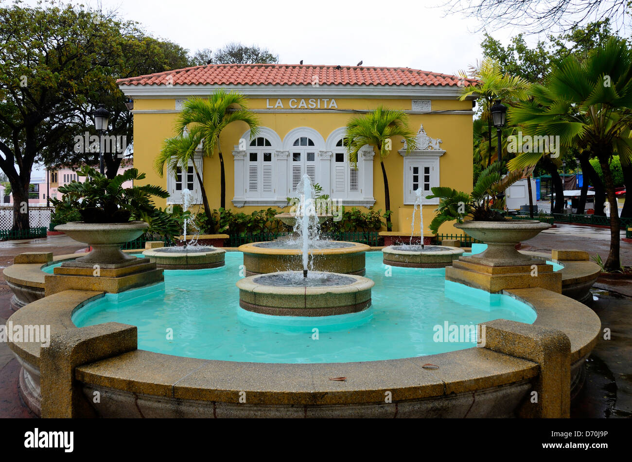 La Casita-Besucherzentrum in Old San Juan, Puerto Rico Stockfoto