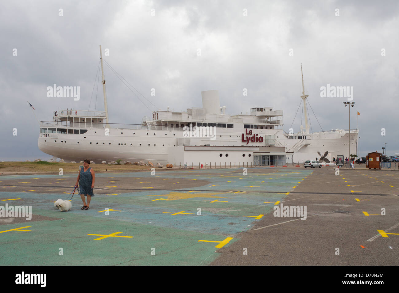 Le Barcares, Frankreich, das Schiff Lydia Stockfoto