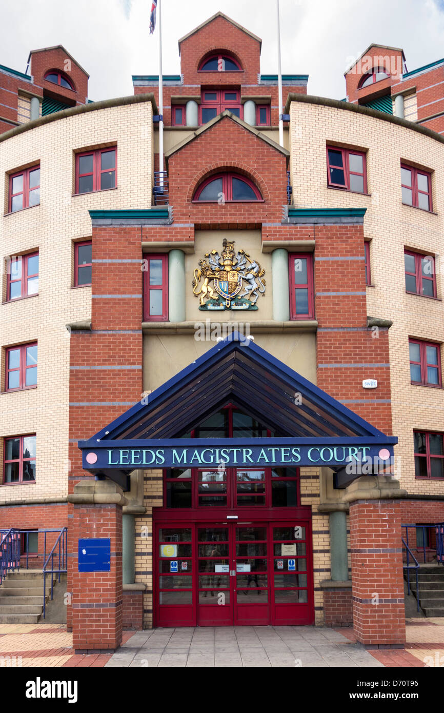 Leeds Magistrates Court, Headrow, Leeds, West Yorkshire, Großbritannien Stockfoto