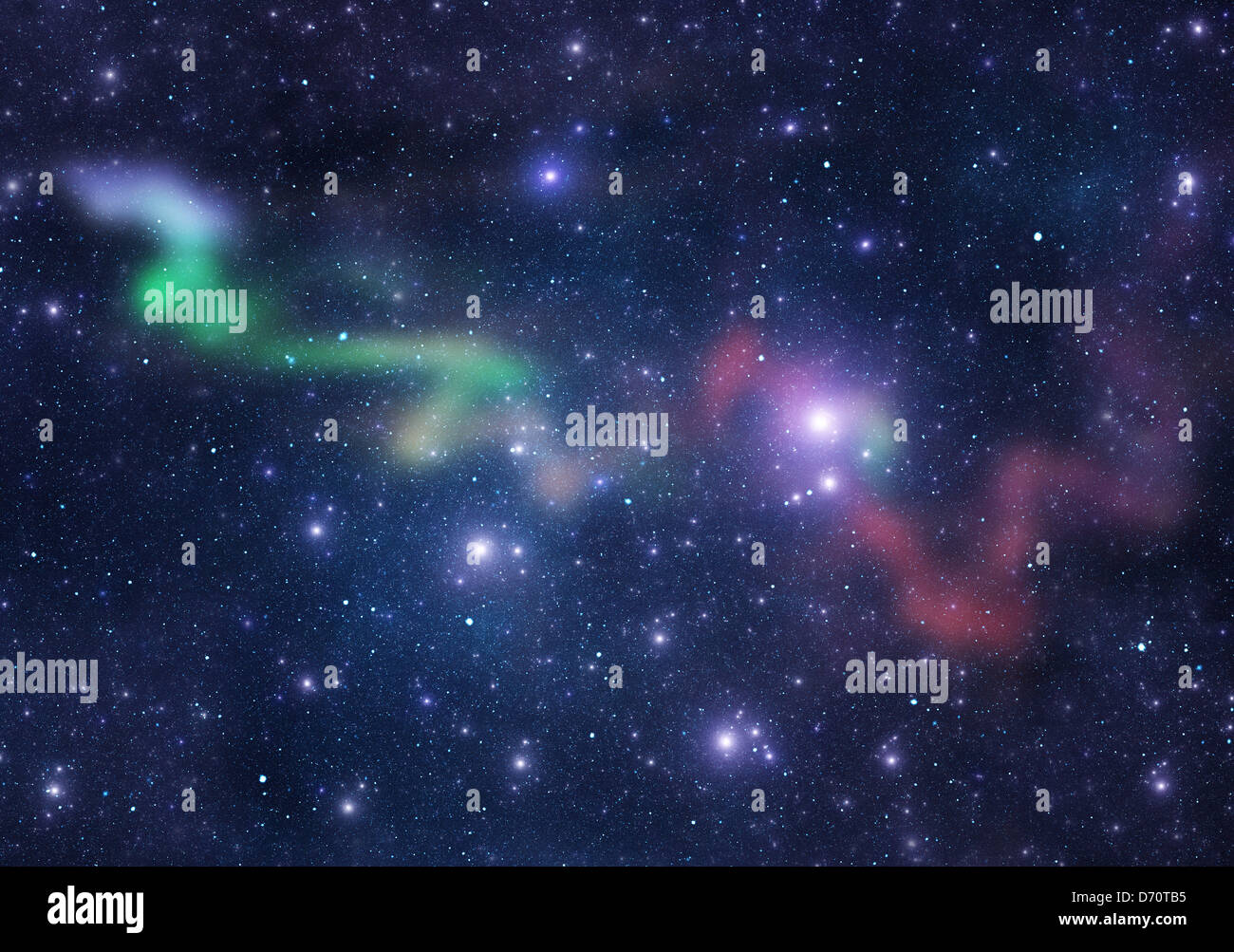 Gesprenkelte Band Galaxie Hintergrund Stockfoto