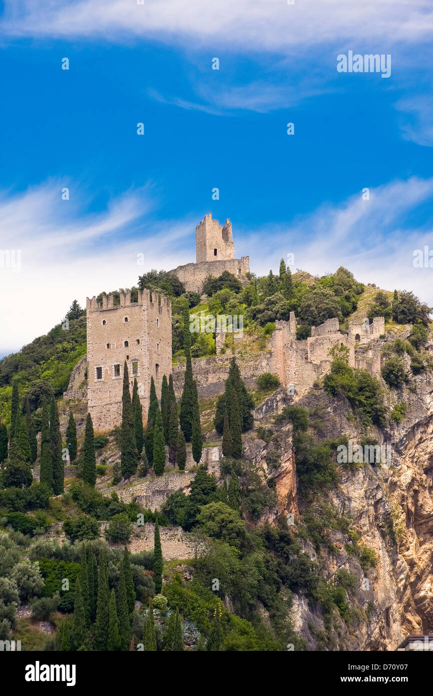 Europa Italien Trentino Alto Adige Provinz von Trient-Arco die Burg Stockfoto