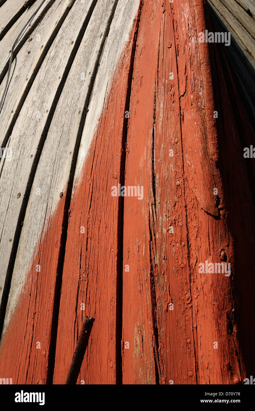 Unten der alten Boot Stockfoto