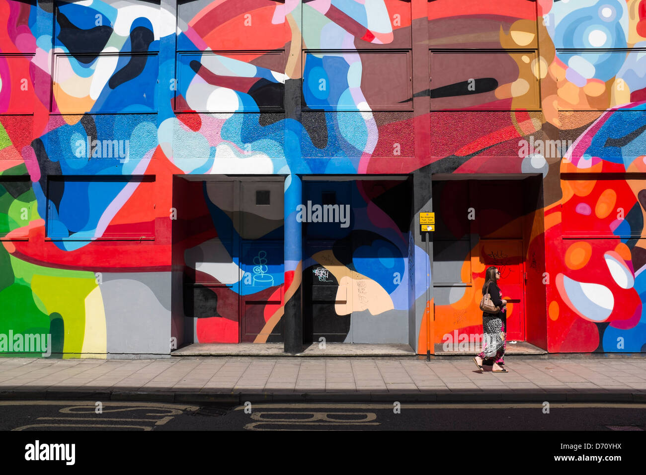 Street Art Graffiti Nelson Street Bristol Stockfoto