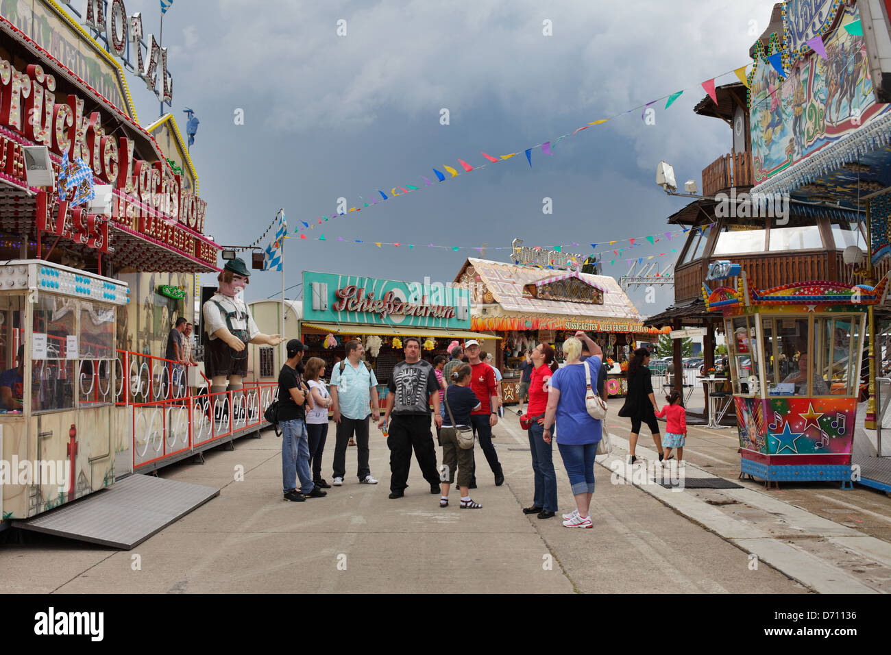 Berlin, Deutschland, Besucher der German-American Volksfest Stockfoto