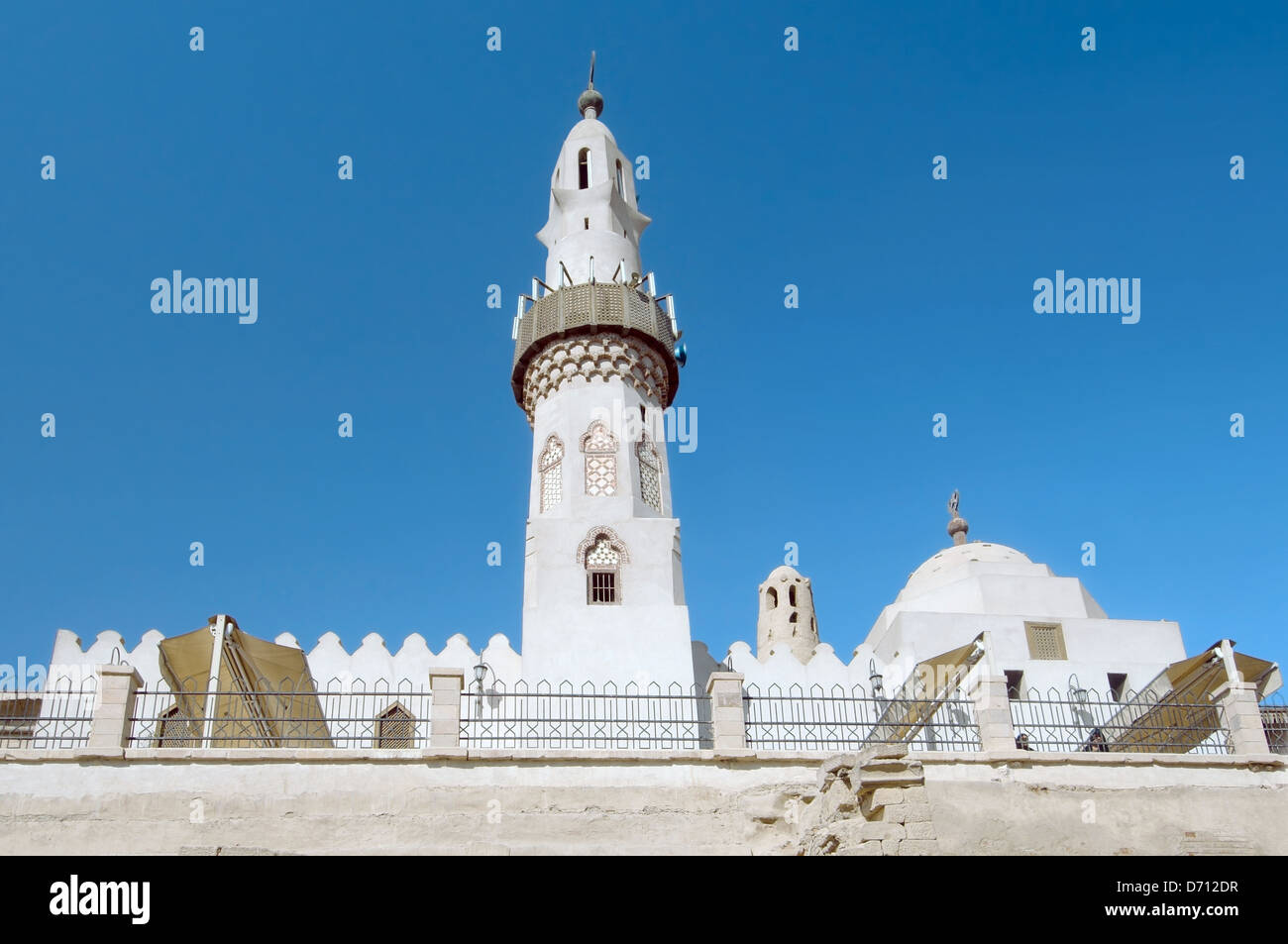 Der Abu el-Haggag-Moschee in Luxor Temple Complex, Luxor (Theben), Ägypten, Afrika Stockfoto