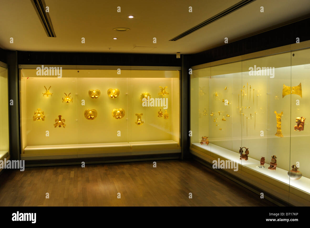Gold-Museum In La Candelaria, die alte Stadt von Bogota, Kolumbien Stockfoto