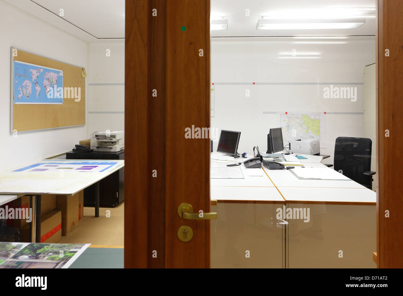 Berlin, Deutschland, Arbeitsraum der Antwort Krisenzentrum im Auswärtigen Amt Stockfoto