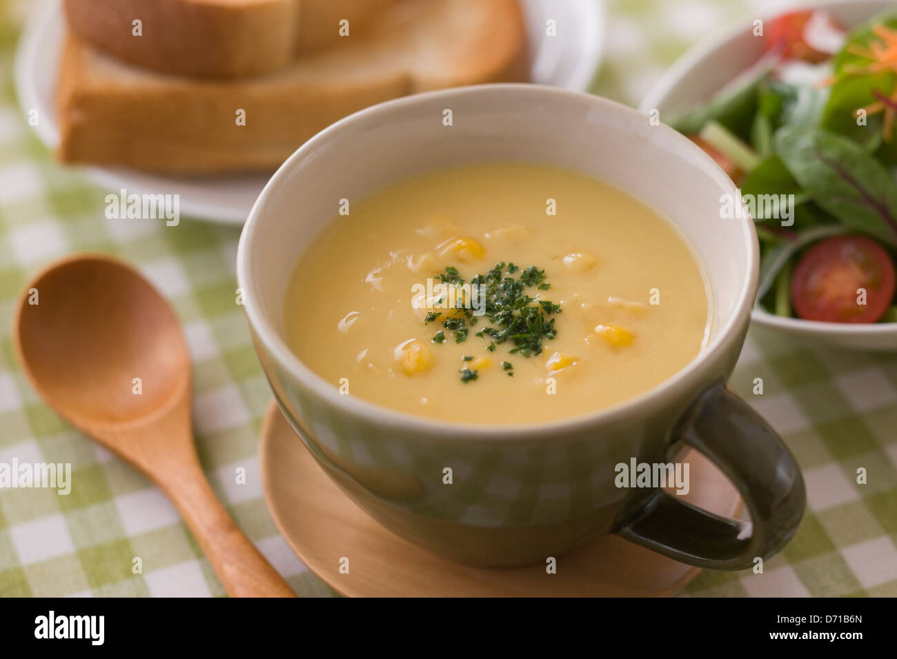 Mais-Suppe Stockfoto