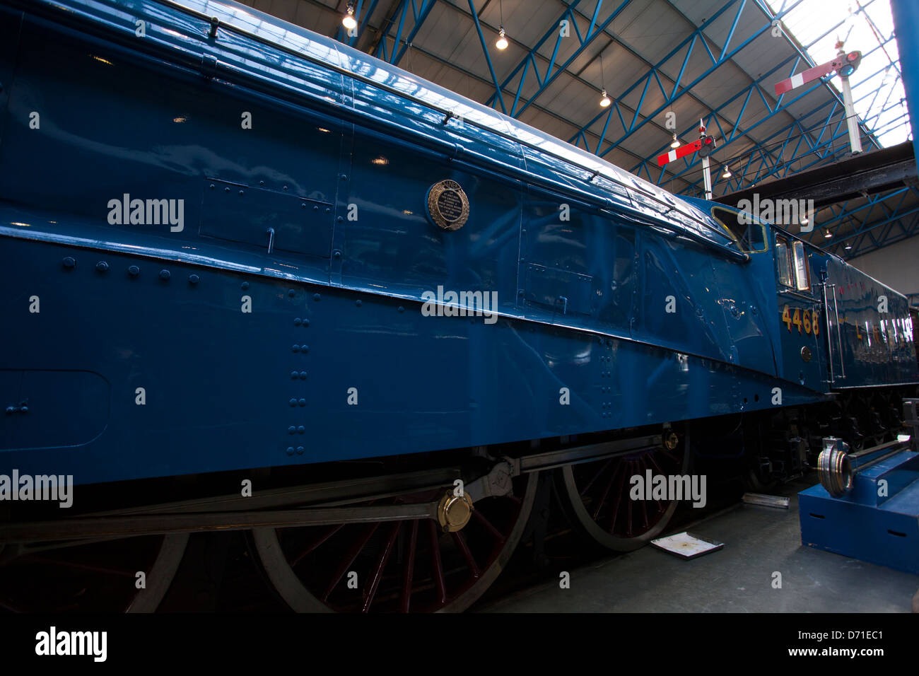 Die Lokomotive Mallard Motor erreicht eine Welt Geschwindigkeits-Weltrekord für Dampfbetrieb von 128 Meilen pro Stunde auf 3. Juli 1938 Stockfoto