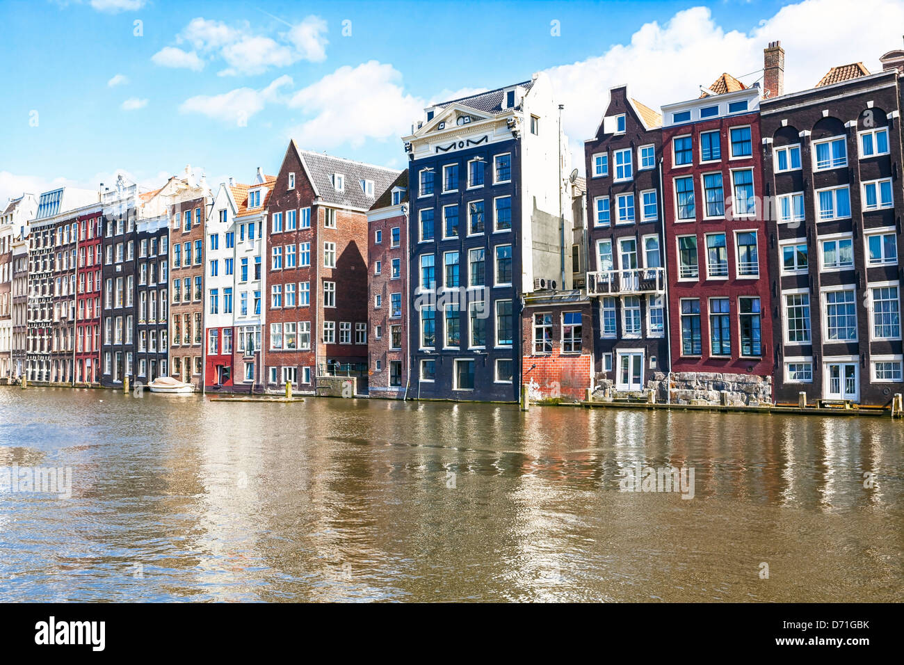 Damrak, Amsterdam, Nordholland, Niederlande Stockfoto