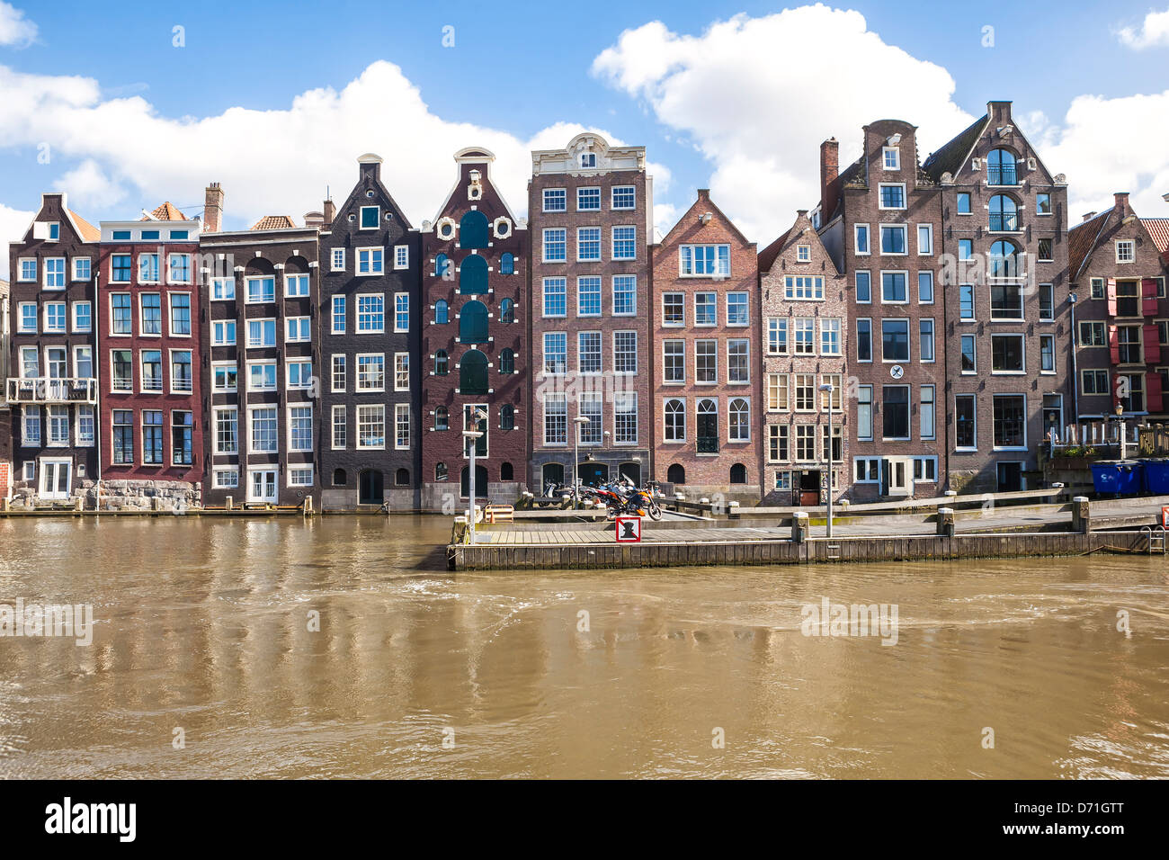 Damrak, Amsterdam, Nordholland, Niederlande Stockfoto
