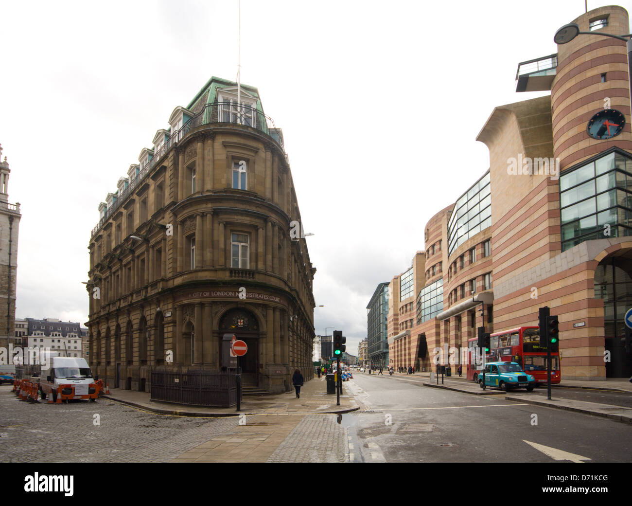 Amtsgericht der Stadt London, Queen Victoria Street, London Stockfoto