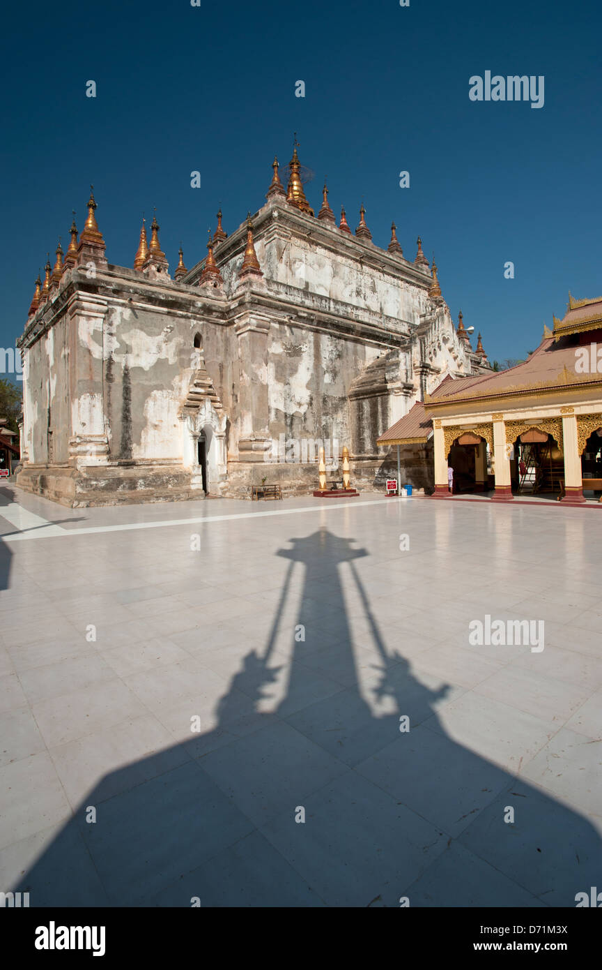 Bagan-Tempel Schatten Bagan Myanmar (Burma) Stockfoto