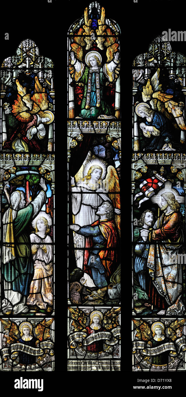 St. Edmund Wahl des Martyriums und des Triumphes: St. Edmund Kirche, Marske, North Yorkshire, England Stockfoto