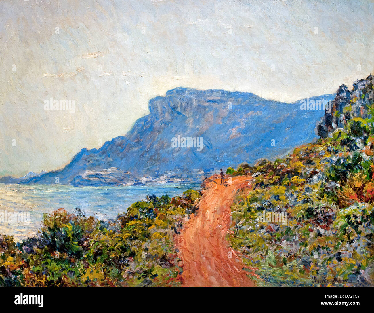 La Corniche in der Nähe von Monte Carlo 1884 Claude Monet 1840-1926 Frankreich Französisch Stockfoto