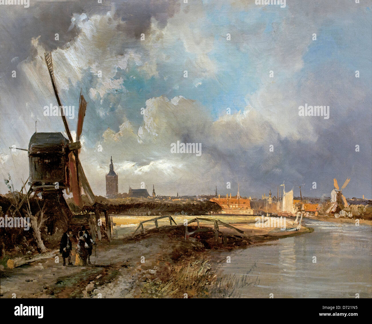 Blick auf den Haag 1850 Cornelis Springer 1817-1891 holländischen Niederlanden Stockfoto