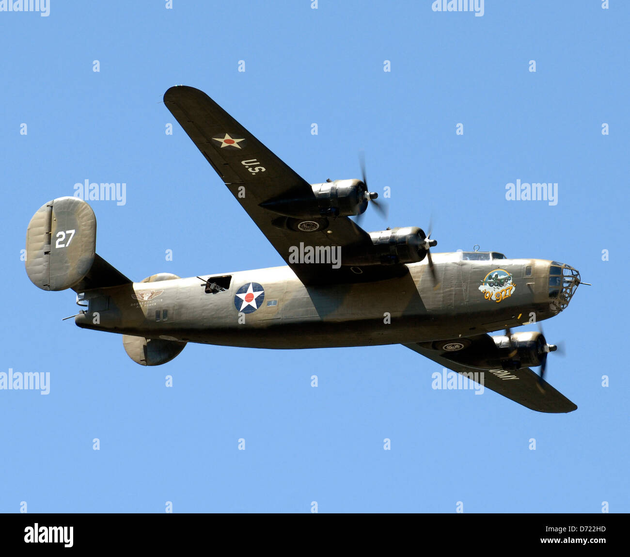 Commemorative Air Force (CAF) Consolidated B-24A Befreier ol ' 927 Stockfoto