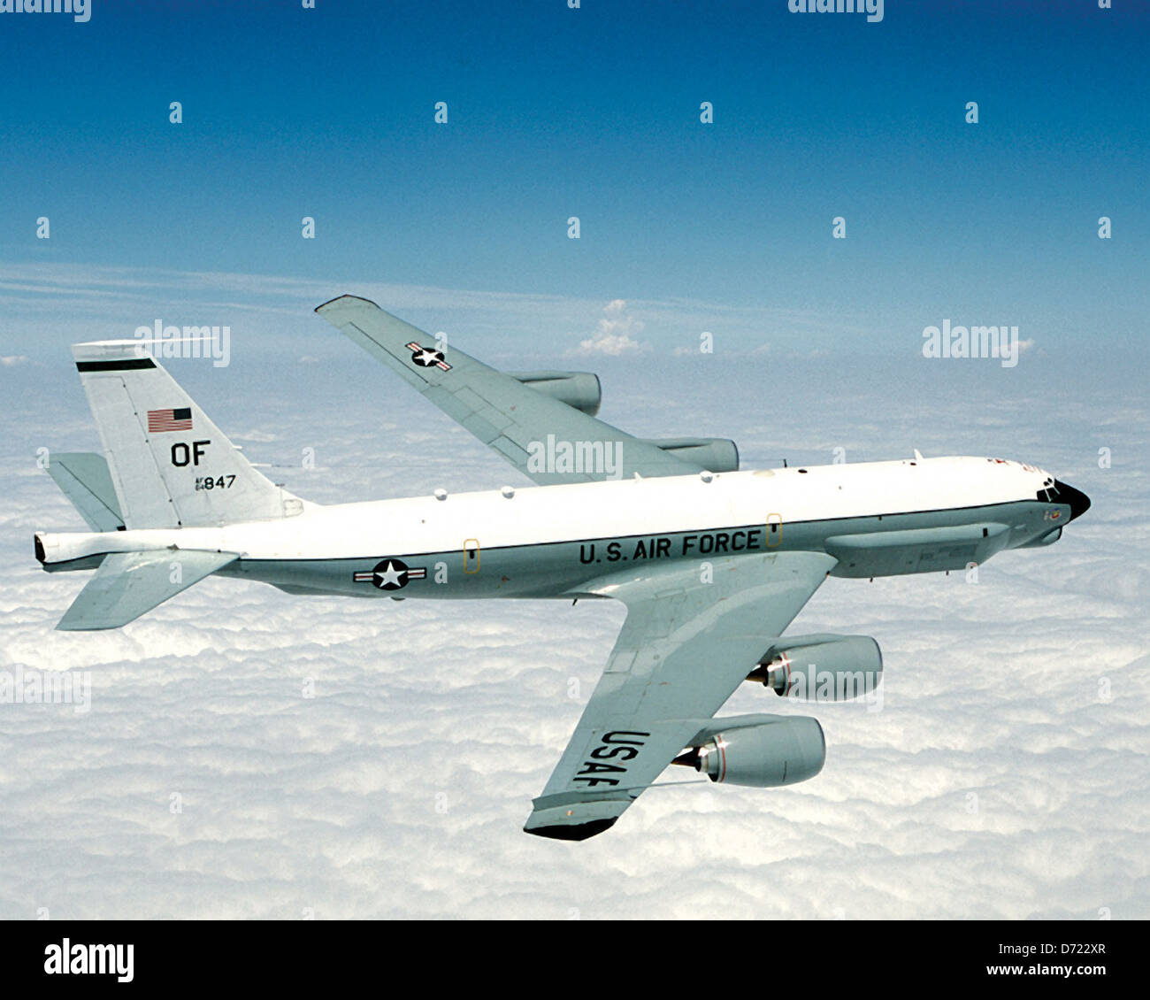 RC-135U Kampf geschickt und RC-135V/W Rivet Joint Stockfoto