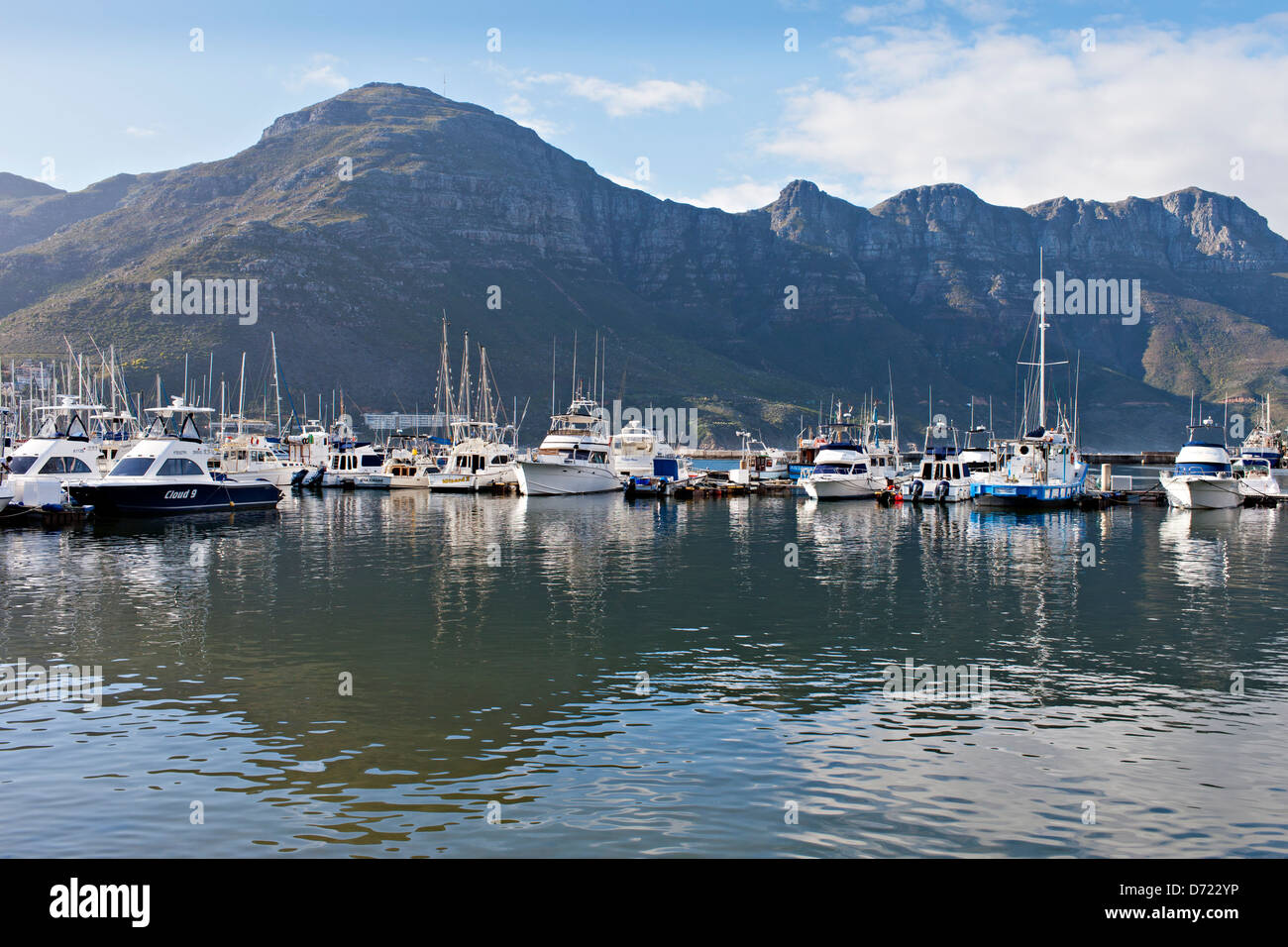 Yacht Hafen, Hout Bay, Cape Peninsula, Südafrika Stockfoto