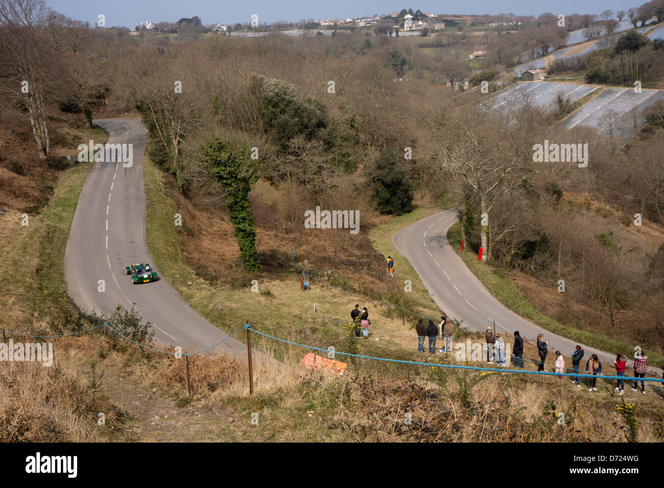 Bouley Bay Hill Climb, Jersey Stockfoto