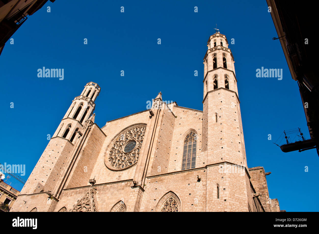 Santa Maria del Mar, Barcelona, Katalonien, Spanien Stockfoto