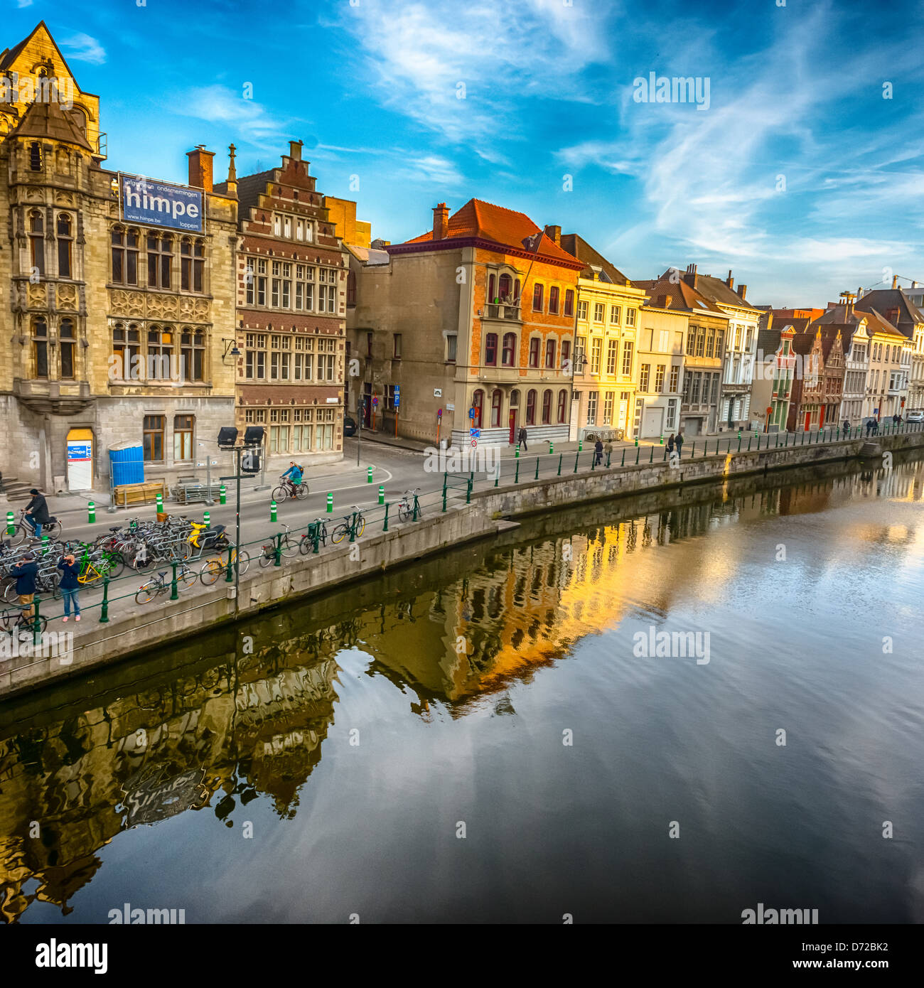 Zentrum von Gent (Gent) Stadt in Belgien Stockfoto