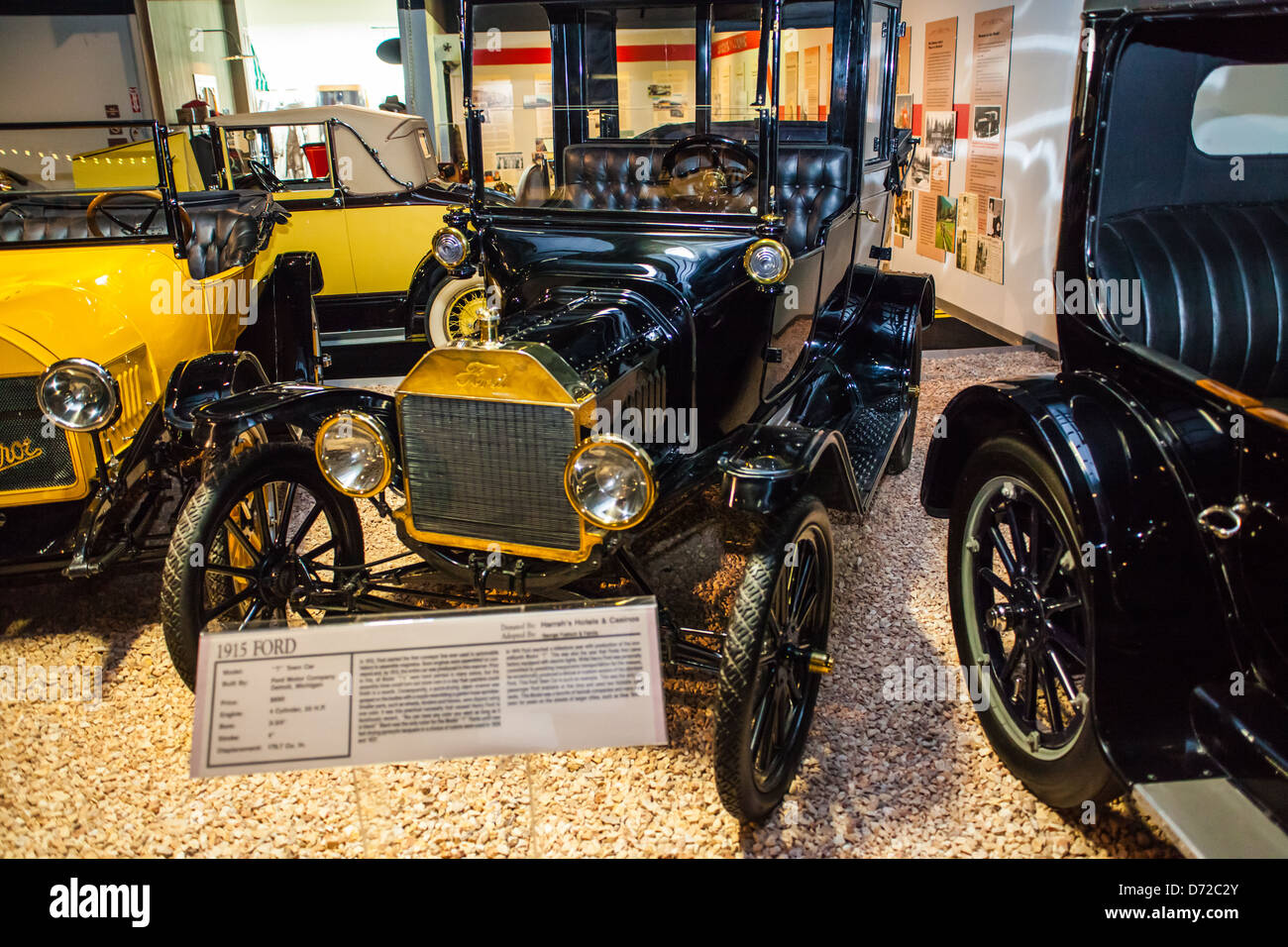 1915-Ford Modell T Stadtauto der Tin Lizzy an das nationale Automobil-Museum in Reno Nevada Stockfoto