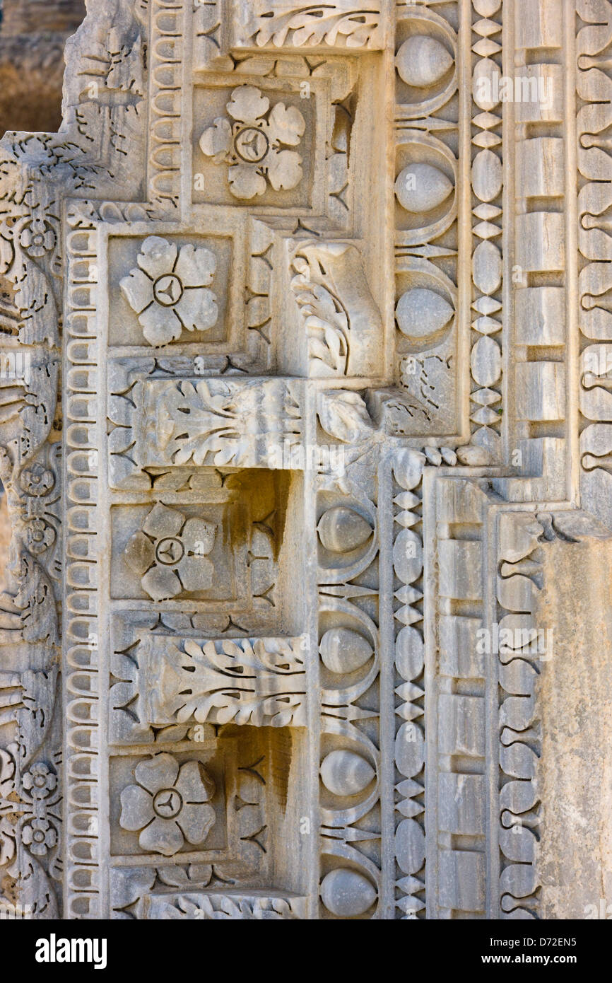Römische Ruinen der Häuser in der Umgebung von Cathedral of St. Louis, Karthago, Tunesien Stockfoto