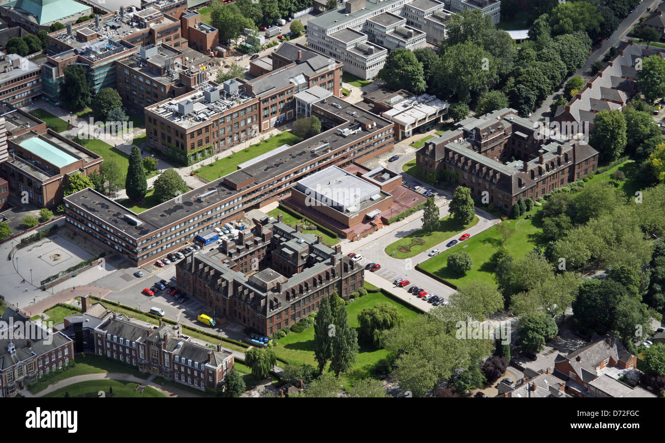 Luftaufnahme von Hull University Stockfoto