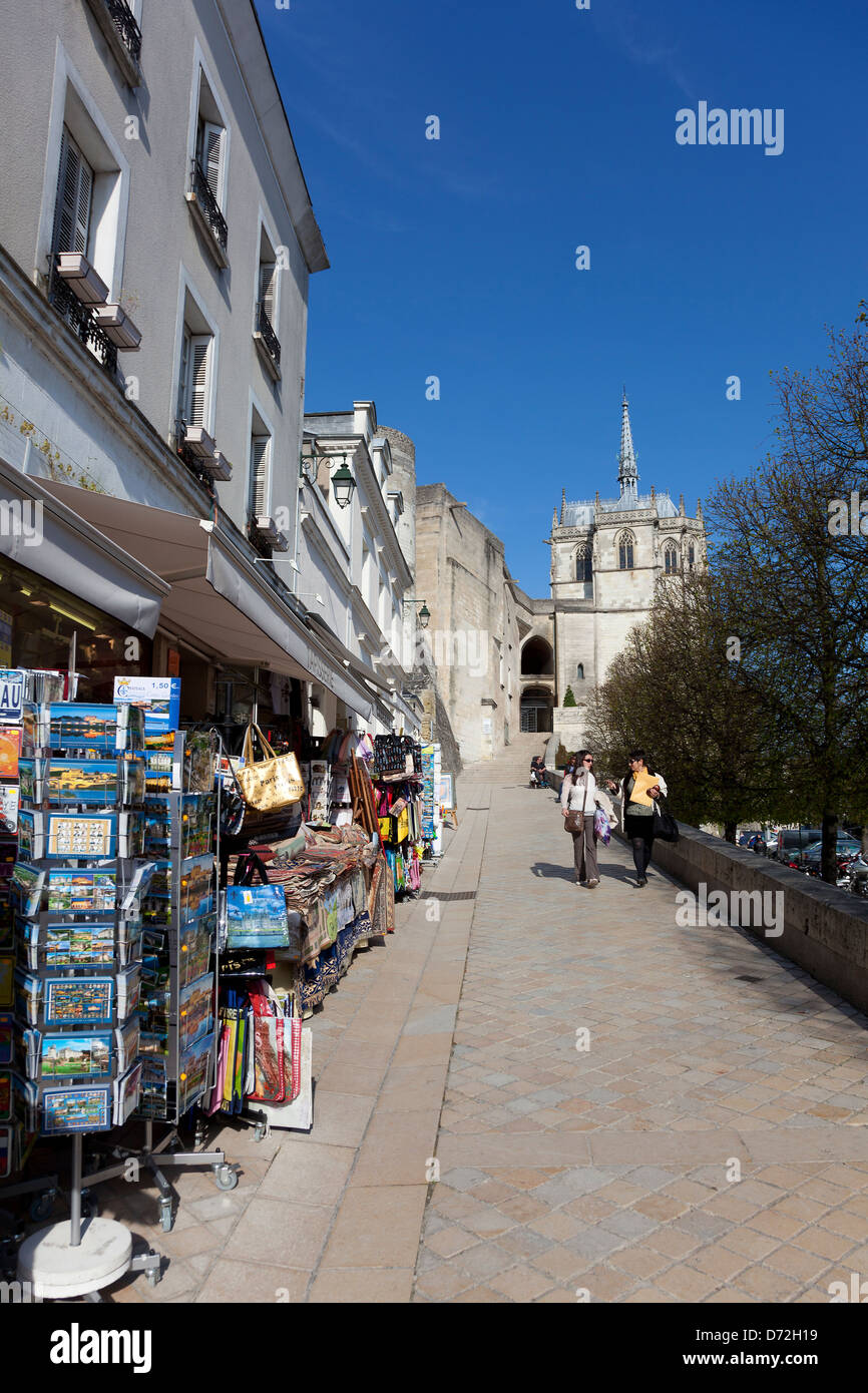 Straße von Amboise, Indre et Loire, Frankreich Stockfoto