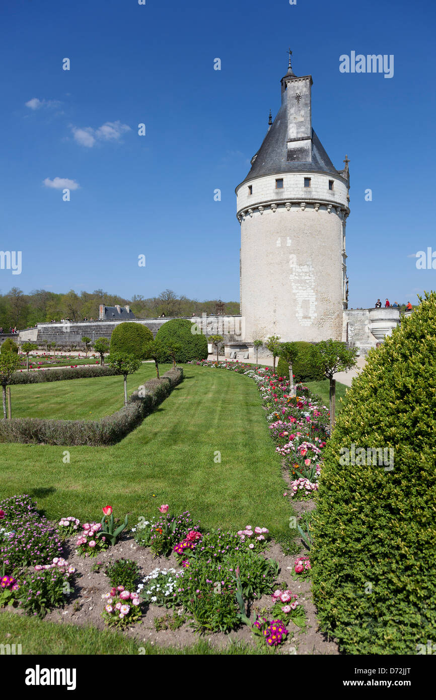 Schloss Chenonceaux, Indre et Loira, Centre, Frankreich Stockfoto