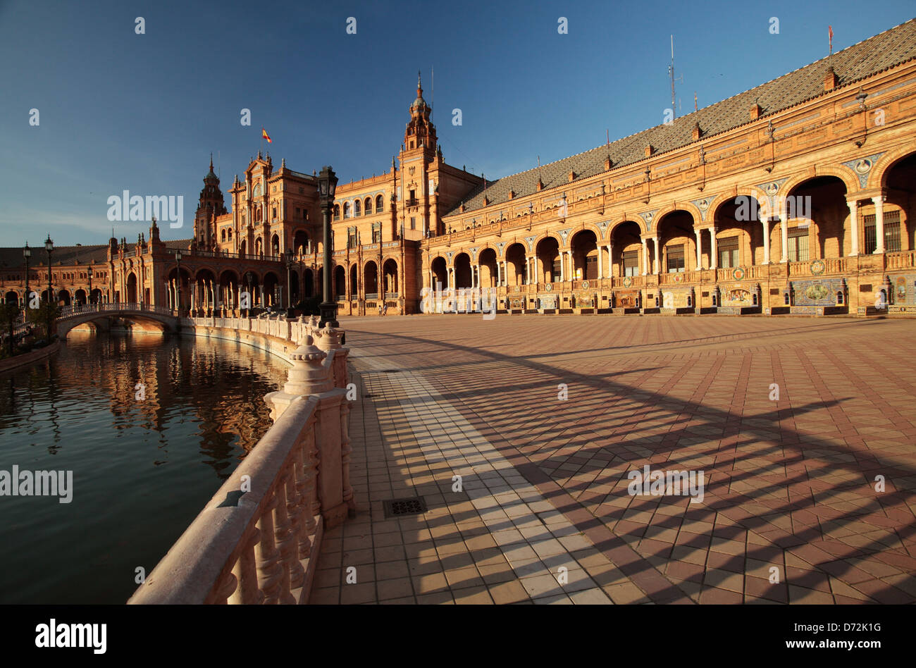 Plaza de España, Sevilla, Spanien. Stockfoto