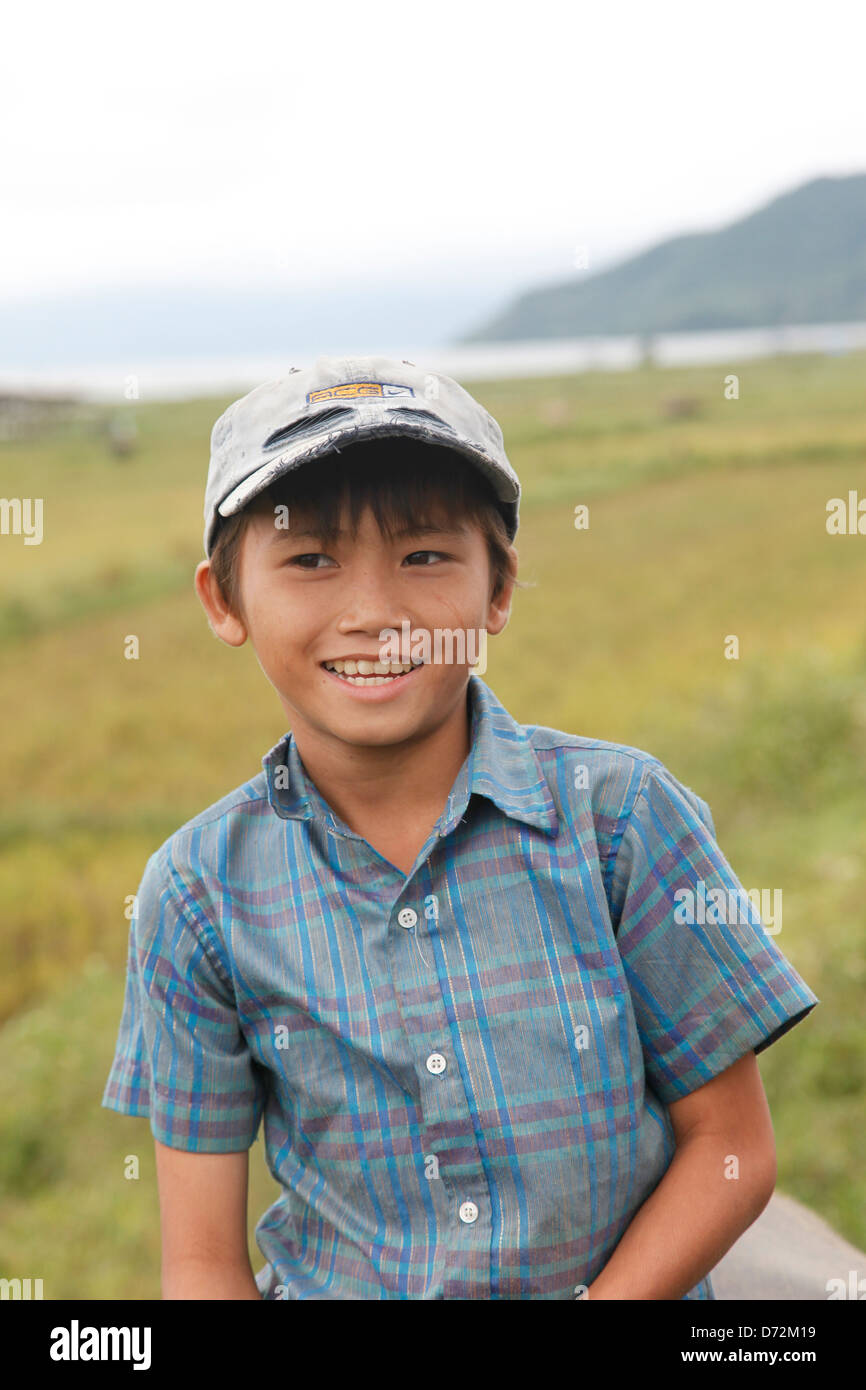 Hue, Vietnam, Portrait eines jungen Stockfoto