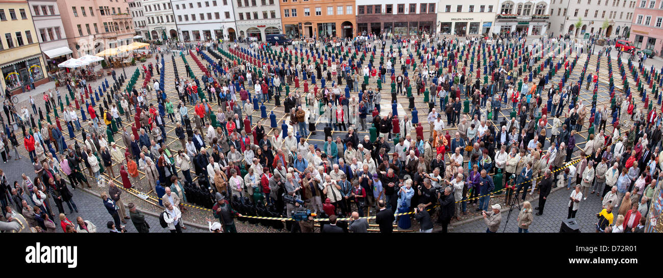 Wittenberg, Deutschland, Eröffnung der Installation-hier bin ich- Stockfoto