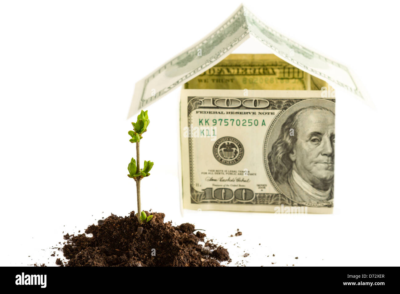 Investition in ein neues Haus-Konzept Stockfoto