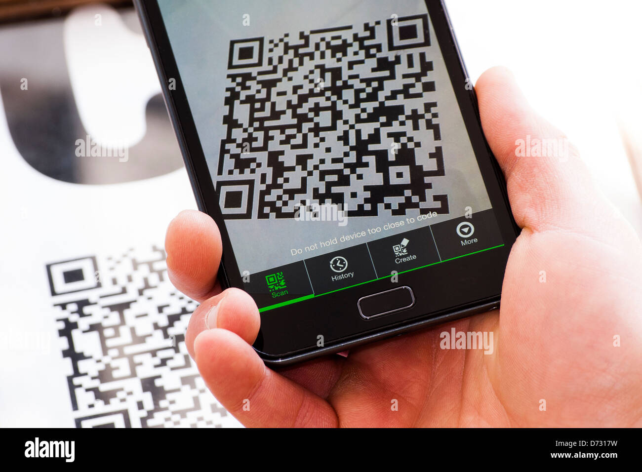 QR-Code. Stockfoto