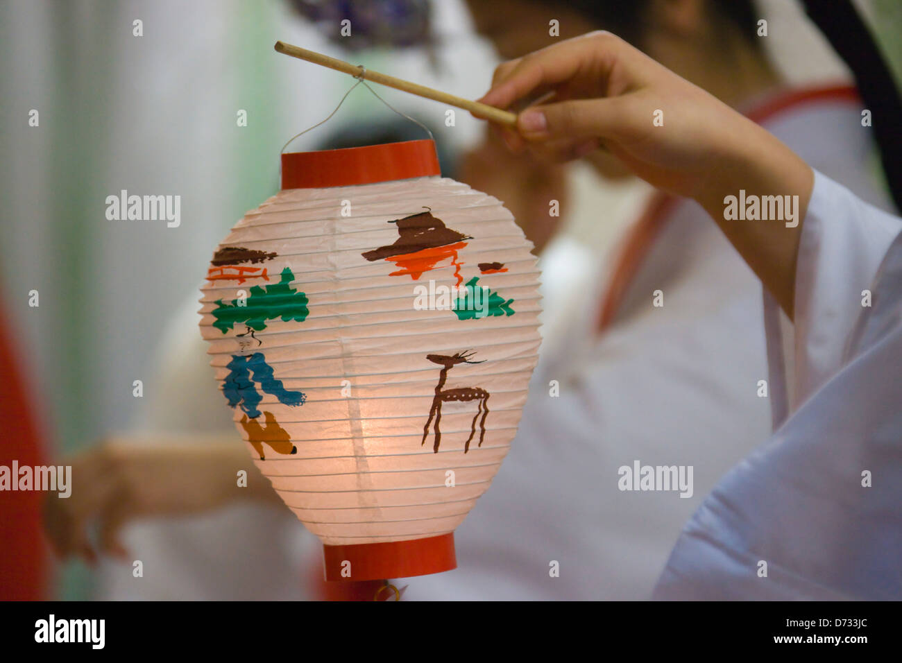 Beleuchtung der Laternen am Kasuga-Taisha-Schrein, Laternenfest, Nara, Japan Stockfoto