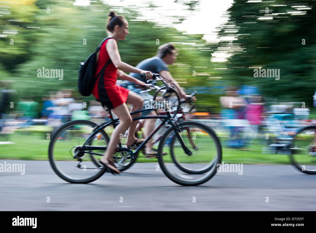 Stadt-Radfahrer Stockfoto