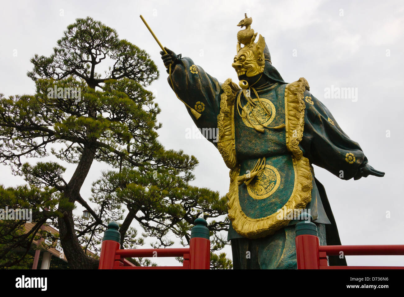Tänzer-Statue, Miyajima, Japan Stockfoto